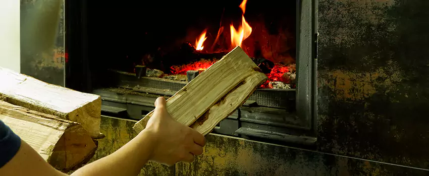 Wood Stove Heat Resistant Wall Repair in Georgetown, Ontario