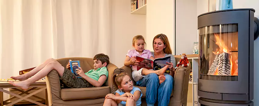 Outdoor Morso Fireplace Broken Screen Replacement in Georgetown, Ontario